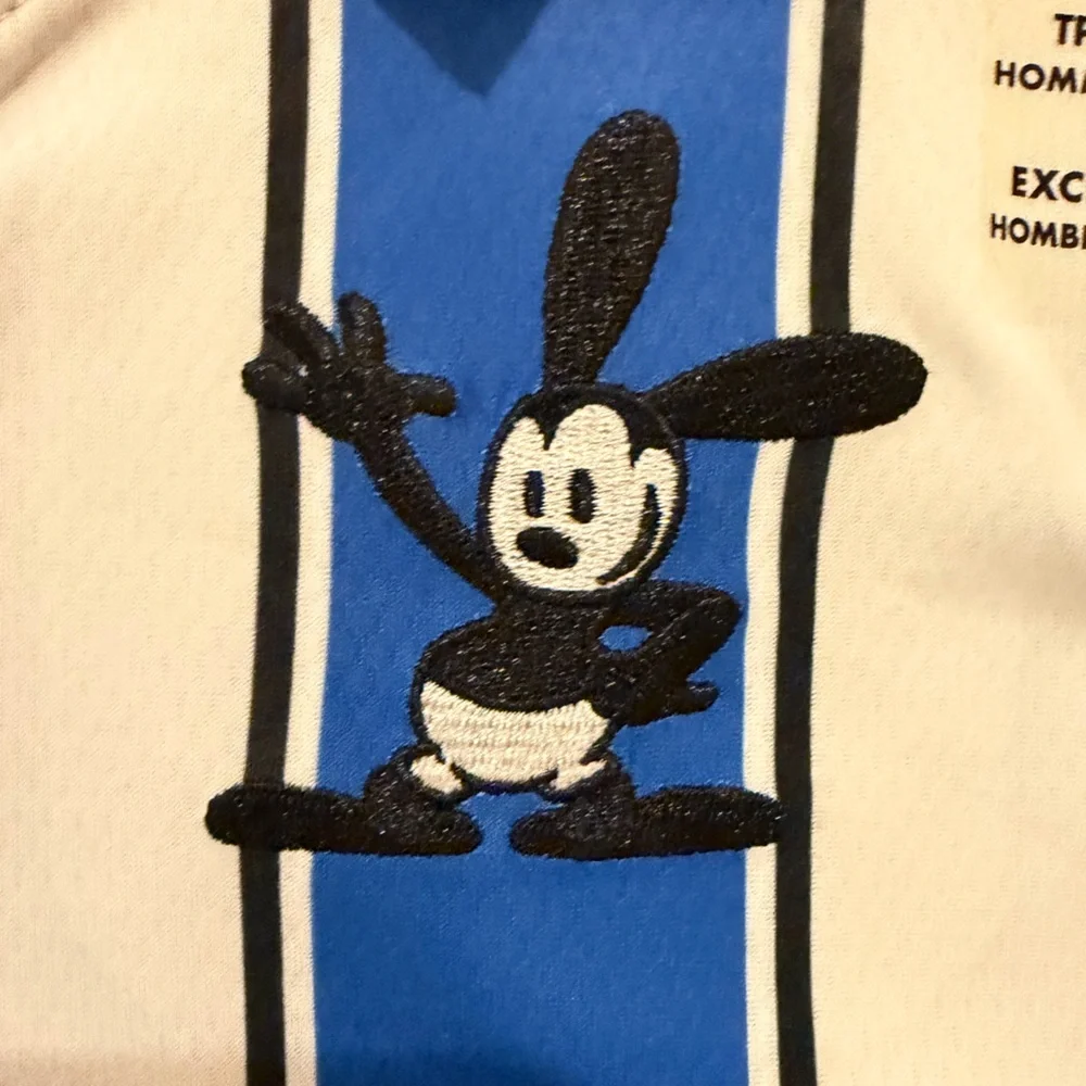 Disney Blue and White Striped Polo Shirt - Picture 4 of 6